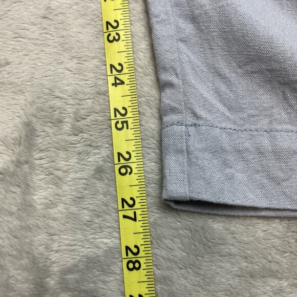 Happily Grey Cargo Drawstring Pants Womens XL Baby Blue Linen Blend Crop Coastal - Picture 7 of 7